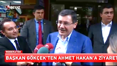 Melih Gökçek'ten Ahmet Hakan'a ziyaret
