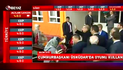 emine erdogan - Cumhurbaşkanı Erdoğan Üsküdar'da oyunu kullandı Videosu