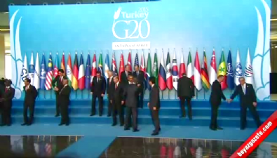G-20 Liderleri Toplu Fotoğraf Çekildi 