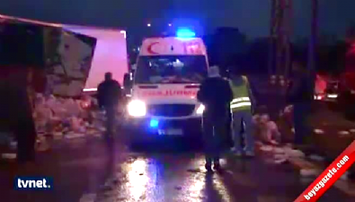 trafik kazasi - TEM'de zincirleme kaza: 6 yaralı  Videosu