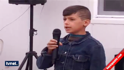 suriyeli cocuk - Suriyeli çocuk İstiklal Marşı'nı okudu  Videosu