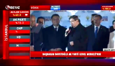 Başbakan Ahmet Davutoğlu'nun Balkon Konuşması (1 Kasım 2015 Seçimleri) 