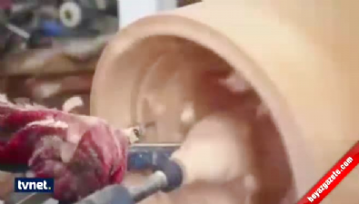 Ağaç kütüğünden ilginç tasarım 