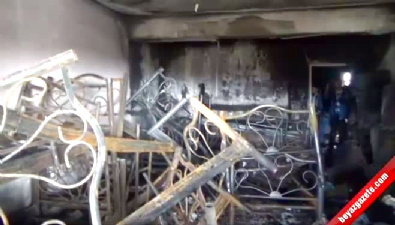 Kur'an kursundaki yangından geriye kalanlar Videosu