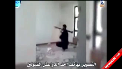 isid - IŞİD militanı kendi roketiyle öldü  Videosu