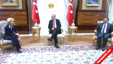 savunma bakani - Cumhurbaşkanı Erdoğan, Almanya Savunma Bakanı'nı Kabul Etti Videosu