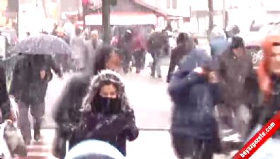 Bursa'da kar sevinci