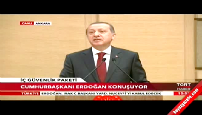 Erdoğan: Artık terörün temsili parlementoya girmiş
