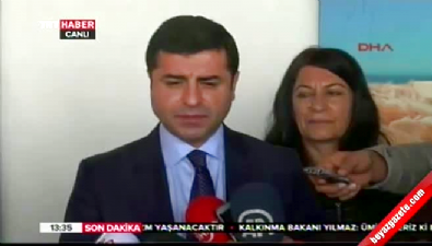 Demirtaş'tan silah bırakma çağrısına ilk yorum 