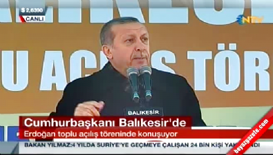 Cumhurbaşkanı Erdoğan Balıkesir'de toplu açılış töreninde konuştu 