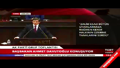 Başbakan Davutoğlu'ndan Esad çıkışı 