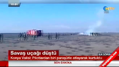 Bir uçak kazası da Konya'dan 
