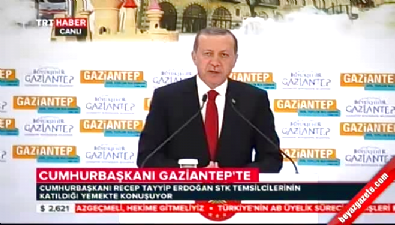 Cumhurbaşkanı Erdoğan STK toplantısında konuştu