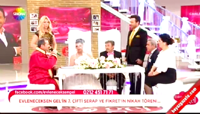 ugur arslan - Serap ve Fikret canlı yayında evlendi  Videosu