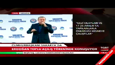 Cumhurbaşkanı Recep Tayyip Erdoğan Sakarya'da konuştu...