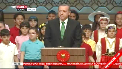 23 nisan kutlamalari - Erdoğan: Çocuklara kıymayın efendiler Videosu