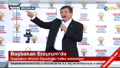 AK Parti'nin Erzurum mitingine damga vuran an 