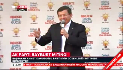 secim mitingi - Başbakan Davutoğlu Bayburt'ta Konuştu Videosu