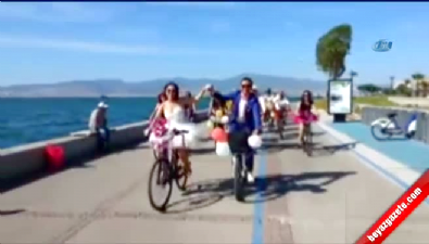 guzelyali - Bu da bisikletli gelin alayı Videosu