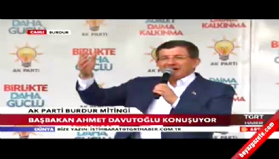 Başbakan Davutoğlu Burdur'da konuştu