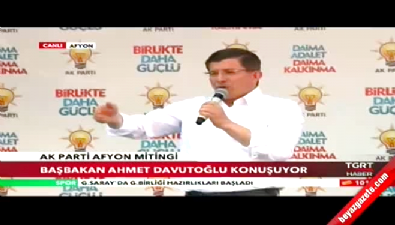 Başbakan Davutoğlu Afyon'da Kılıçdaroğlu'na yüklendi