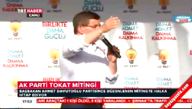 Başbakan Davutoğlu Tokat'ta konuştu