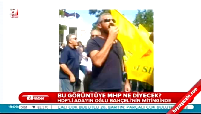 HDP'li Hasan Daşkın’ın oğlu Bahçeli'ye alkış tuttu