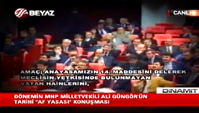 MHP Milletvekili Ali Güngör'ün tarihi af konuşması (VTR) 