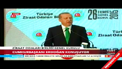 Cumhurbaşkanı Erdoğan ürkiye Ziraat Odaları Birliği Genel Kurul Toplantısı'nda konuştu 