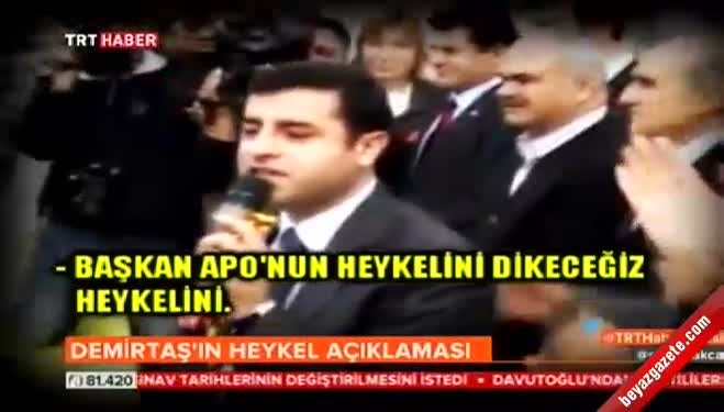 Selahattin Demirtaş: Başkan Apo&#39;nun heykelini dikeceğiz