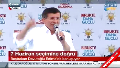 edirne - Başbakan Davutoğlu Edirne'de vatandaşlara seslendi Videosu