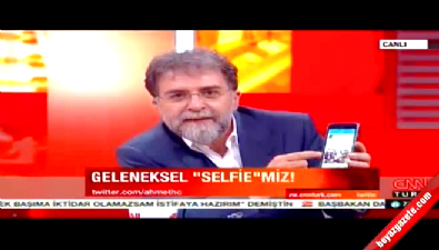 Ahmet Hakan Ak Parti için selfie yaptı 