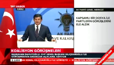 Başbakan Davutoğlu'ndan Kılıçdaroğlu'yla görüşme sonrası ilk açıklama