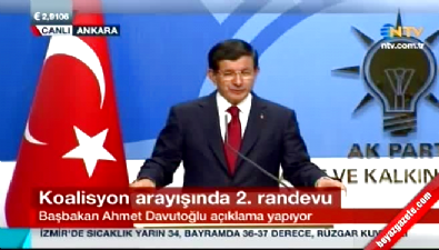 Başbakan Ahmet Davutoğlu Mhp görüşme sonrası basın açıklaması düzenledi ! 