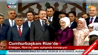 Cumhurbaşkanı Rize'de Camii açtı ! 