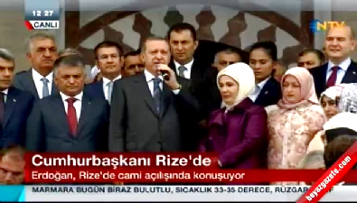 recep tayyip erdogan - Cumhurbaşkanı Rize'de Camii açtı !  Videosu