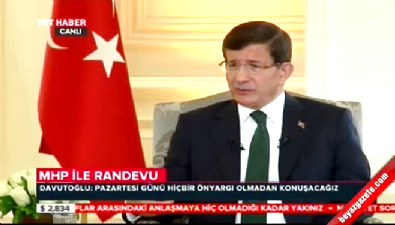 Başbakan Davutoğlu: Gerekirse Bahçeli ve Kılıçdaroğlu ile birlikte görüşelim