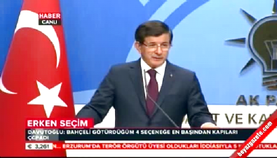 Davutoğlu AK Parti MYK toplantısının ardından konuştu