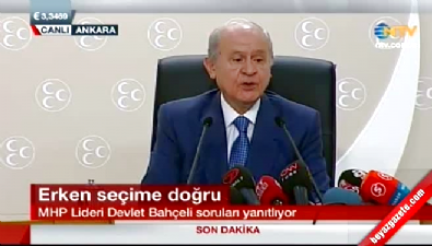 genel baskan - MHP lideri Bahçeli'den erken seçim yorumu  Videosu
