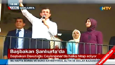 ceylanpinar - Başbakan Davutoğlu Ceylanpınar'da konuştu Videosu