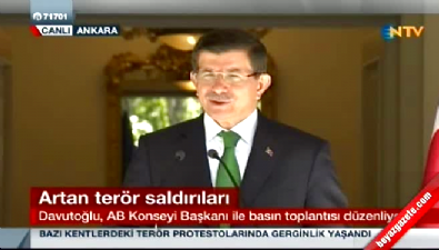 Başbakan Davutoğlu basın toplantısında konuştu 