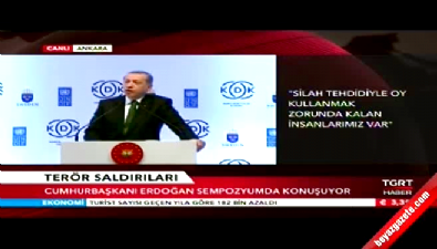 Erdoğan: Cinayet işleyen PKK, suçlanan ben 