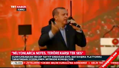 Cumhurbaşkanı Erdoğan okudu, milyonlar 'Amin' dedi