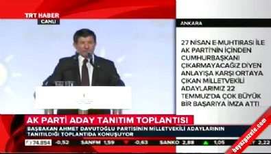 milletvekili - Başbakan Davutoğlu tanıtım toplantısında konuştu  Videosu