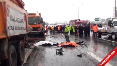TEM'de trafik kazası: 3 ölü 