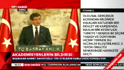 Başbakan Davutoğlu: Vicdanlara soruyorum...