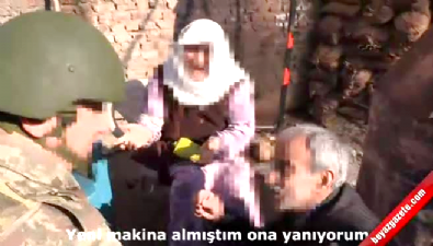 Çatışma bölgesinde kalan aile, Mehmetçiğin operasyonuyla kurtarıldı 