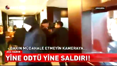 ODTÜ'de Beyaz TV ekibine saldırı