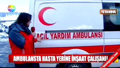 Ambulanstan hasta yerine 12 sağlık personeli çıktı