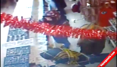 Hırsızlık anı böyle görüntülendi